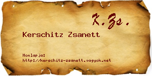 Kerschitz Zsanett névjegykártya